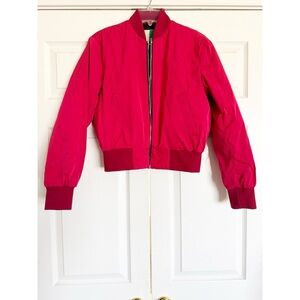 MSGM Milano Red Bomber Jacket Women’s size 38 US XS